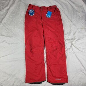 Columbia Omni Tech Bugaboo Mens Large Red Ski Pants Winter Snow Outdoors Camping